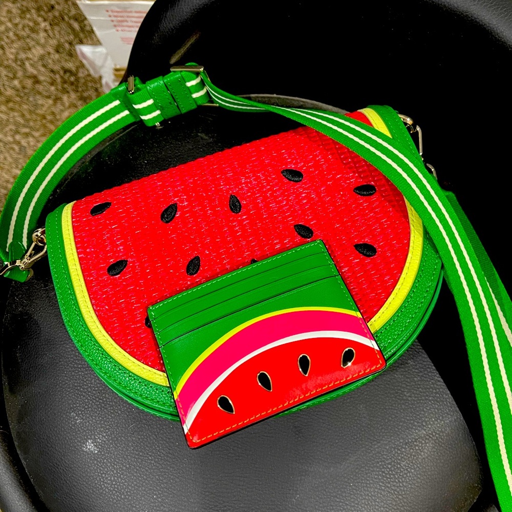 Kate Spade NWOT Watermelon Crossbody and Card Holder -  Limited Edition!